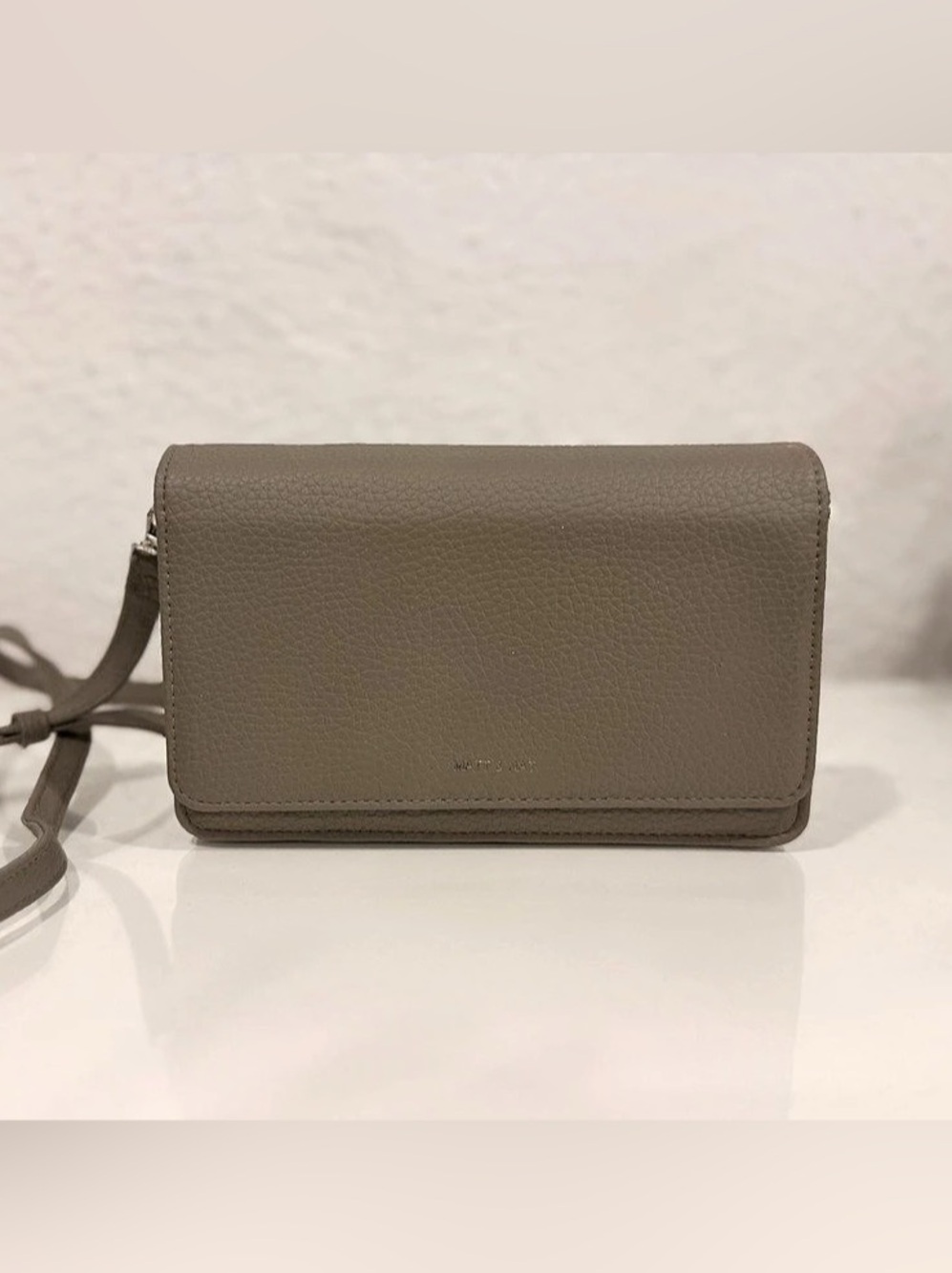 Matt & Nat Gray Crossbody Bag
